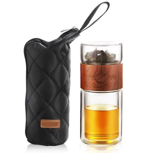 Tea bottle with case