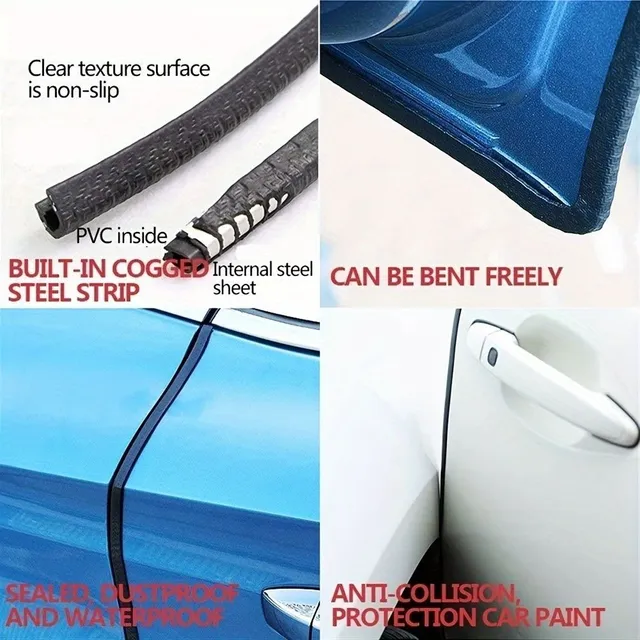 Ochranné gumové kliešte proti poškodeniu, hlučnosti a prachu pre vaše auto dvere