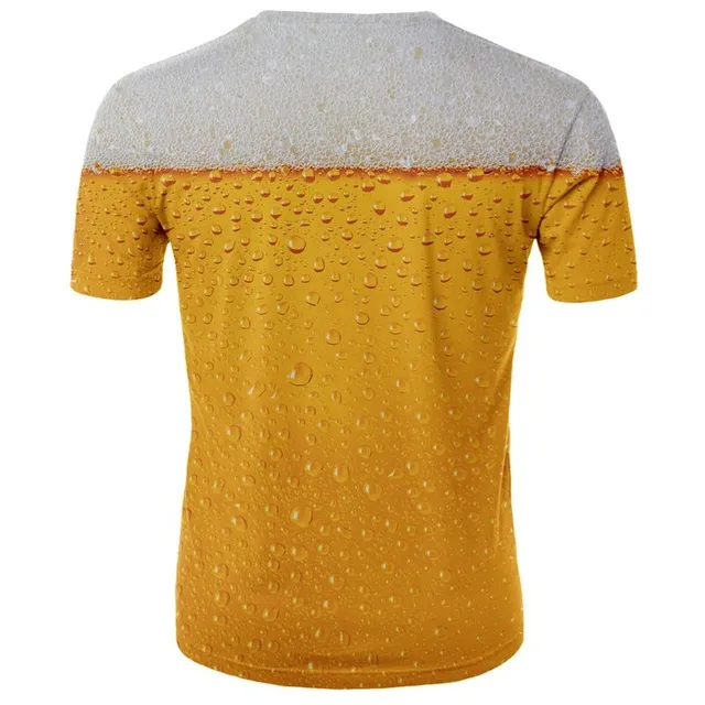 T-shirt a manica corta da uomo con stampa Food / Beer