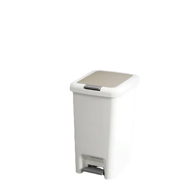 Coș de gunoi îngust: Coș de gunoi de mare capacitate cu capac pentru bucătărie, cameră de zi, baie și dormitor
