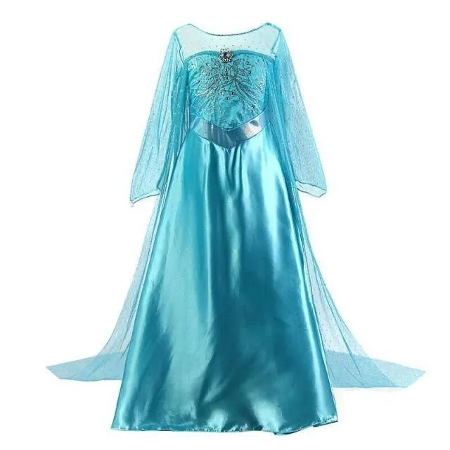 Detský kostým princeznej Elsy z Frozen 6 dress-14
