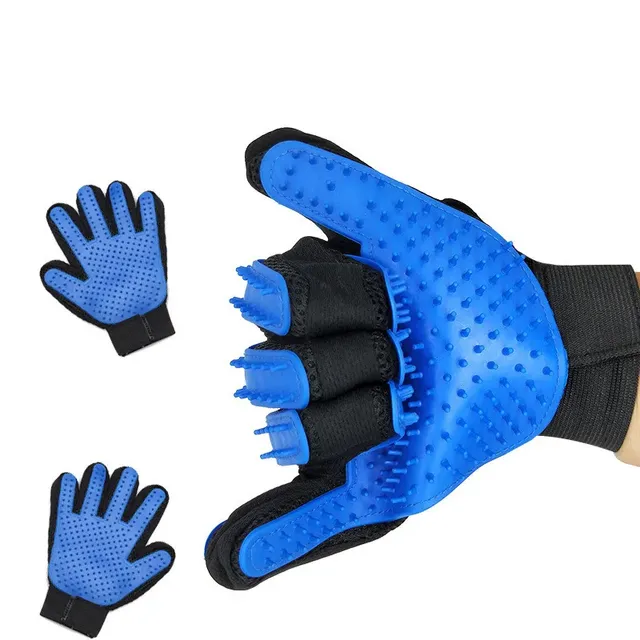 Double-sided gloves for cats and dogs to remove hair