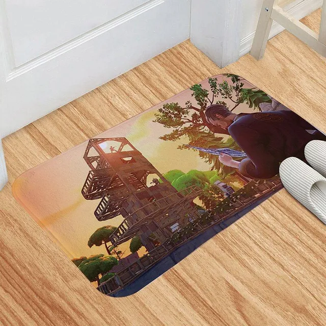 Stylish anti-slip mat with computer game motif DD001-08