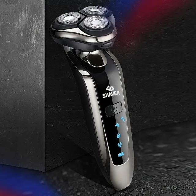 Comfortable and gentle shaving without cable: Waterproof razor with brush