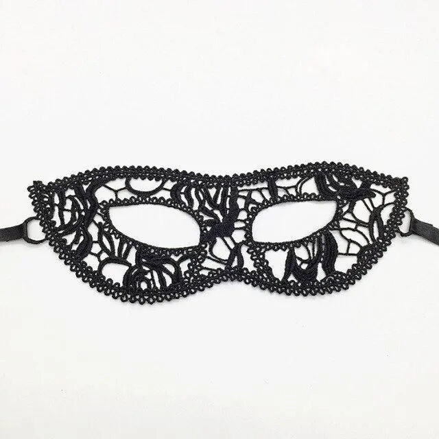 Sexy black lace scarf