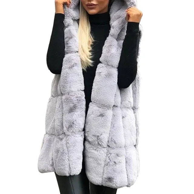 Women's luxury fur vest Virginia