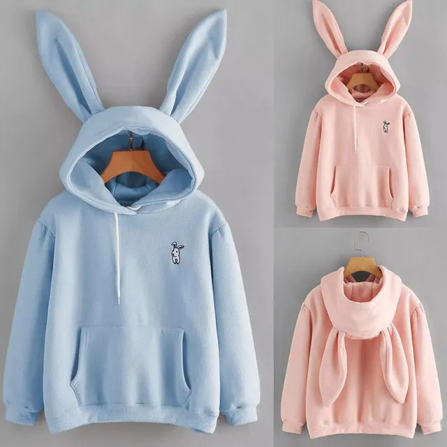 Ladies sweatshirt with Bunny ears