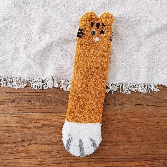 Cute ladies warm sleep socks