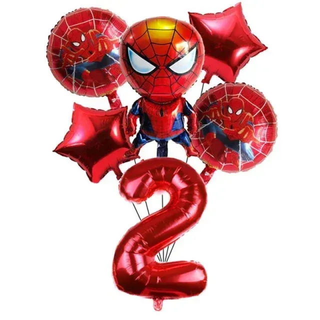 Set di accessori e palloncini per il compleanno con motivi del popolare eroe Spider-man