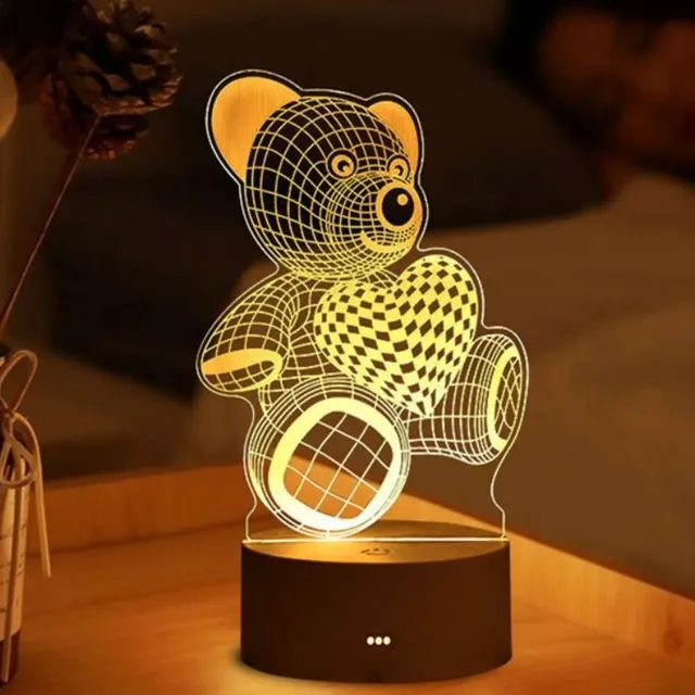 3D lamp with Christmas motifs - USB