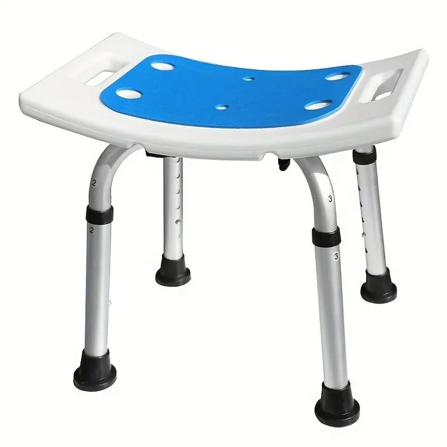 1 pièce Chaise de douche pour seniors/personnes handicapées - Hauteur d'assise réglable pour douche et baignoire