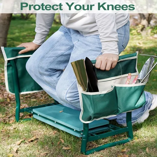 Kneeling bench and seat 2v1 with tool storage and soft padding from EVA foam