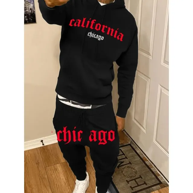 Men's tracksuit with California / Chicago print