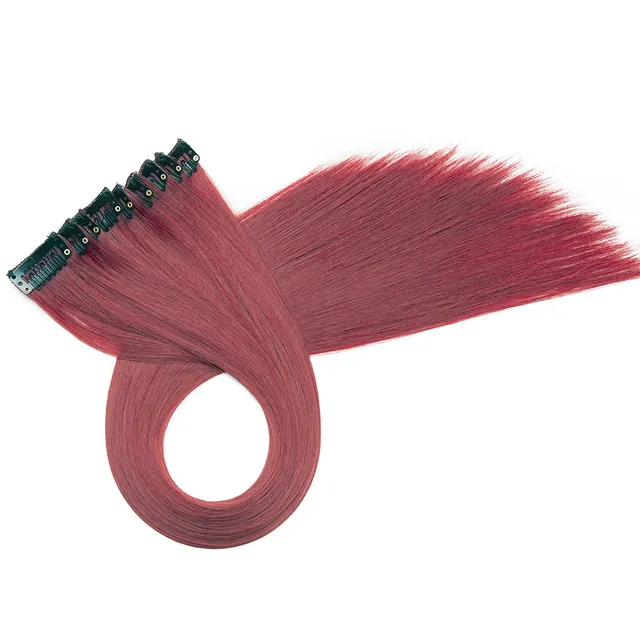 Clip in color hair extensions 80g