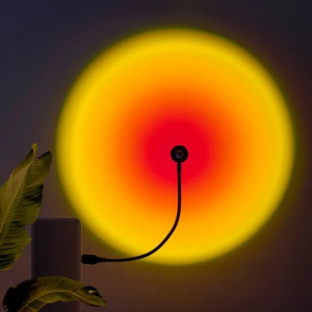 USB style lamp with sunset effect