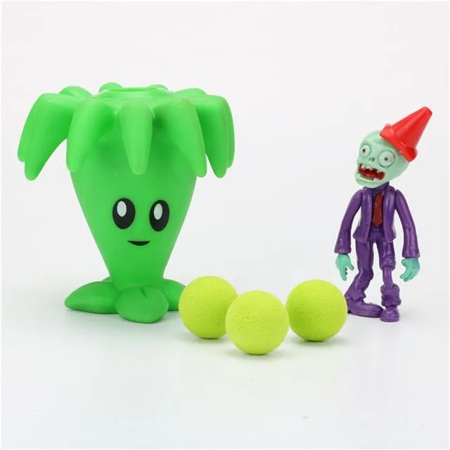 Strzelanie do zabawki w postaci postaci roślin vs zombie