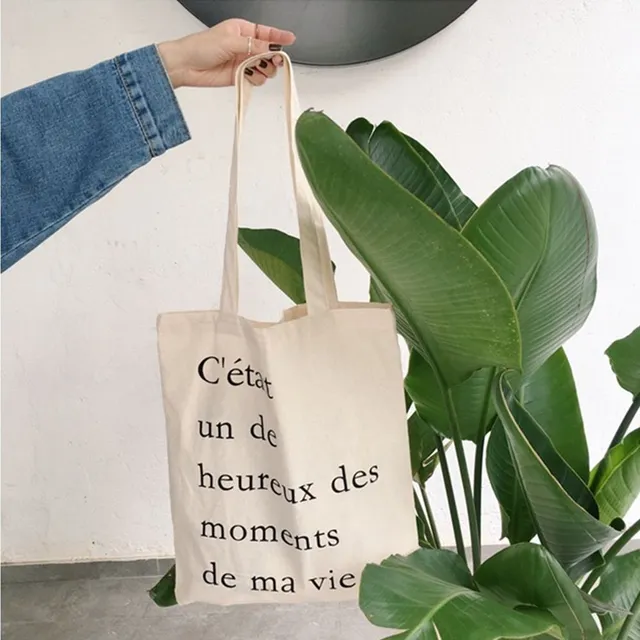 Grafická látková nákupní taška Van Gogh - STOP IGELITES!