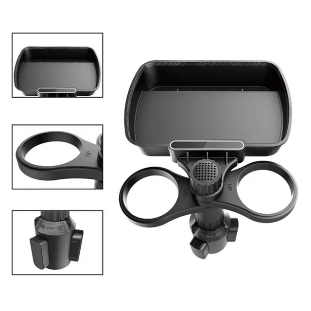 360° Rotary coaster for Beverages in the Car - Multifunctional Organizer with Storage Space