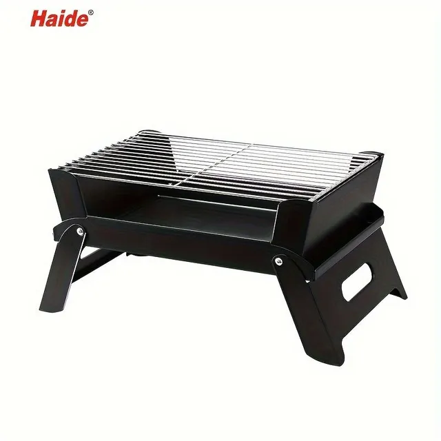 Folding grill for charcoal and wood, 1 pcs, portable grill for garden and camping