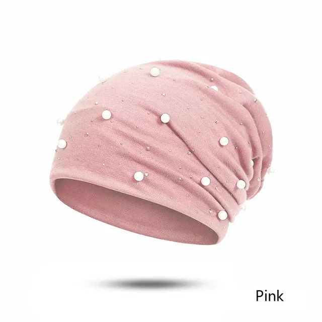 Stylish ladies cap with pearls