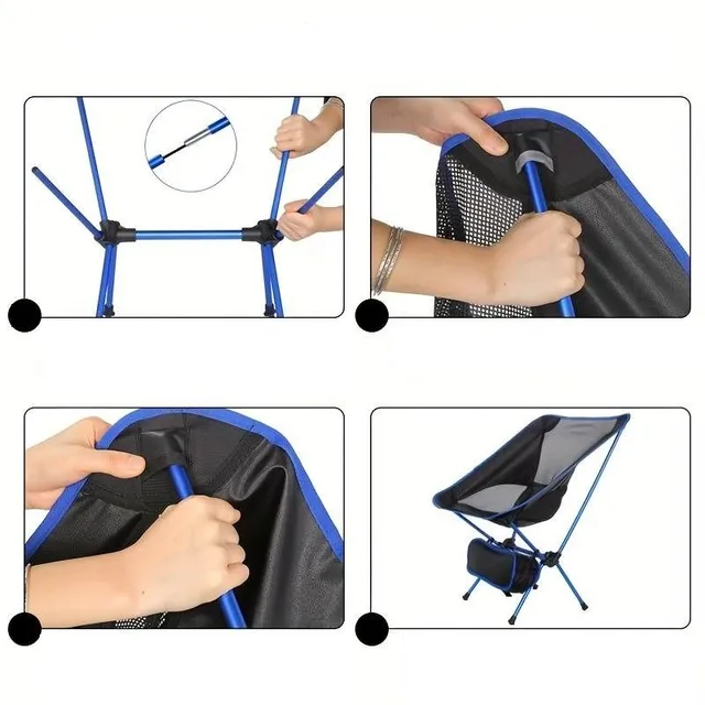 Ultralight Folding Chairs for All Cool - Camp, Beach, Hiking, Picnic, Fishing