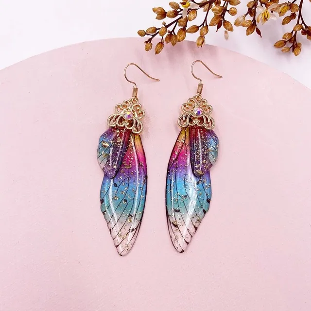 Women's dangle earrings wings Jeanice