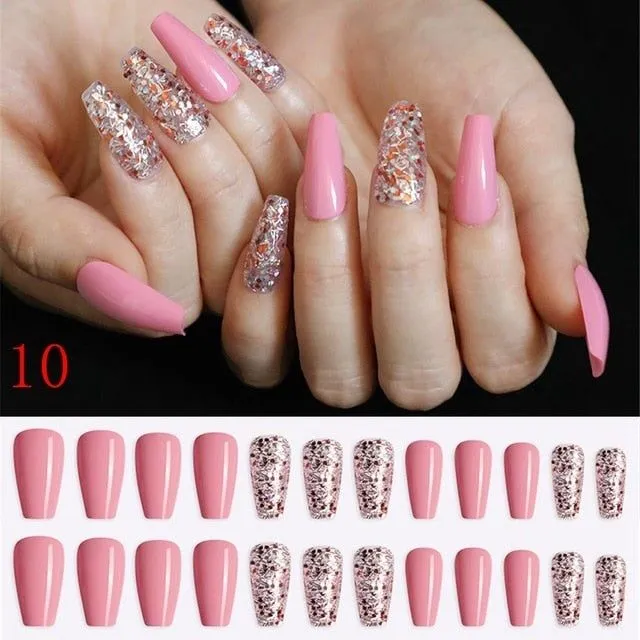 Artificial nails - 24pcs - More variants