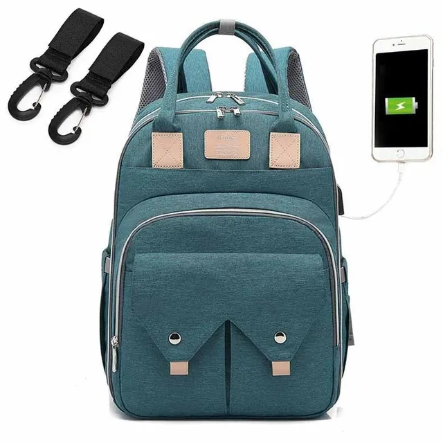 Multifunction stroller backpack with USB port