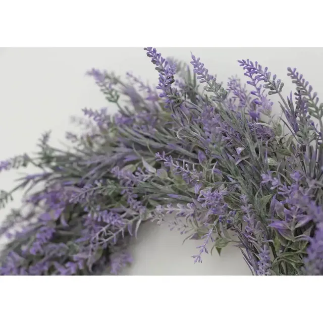 Design artificial wreath with lavender - luxury decoration not only by spring days, more variants