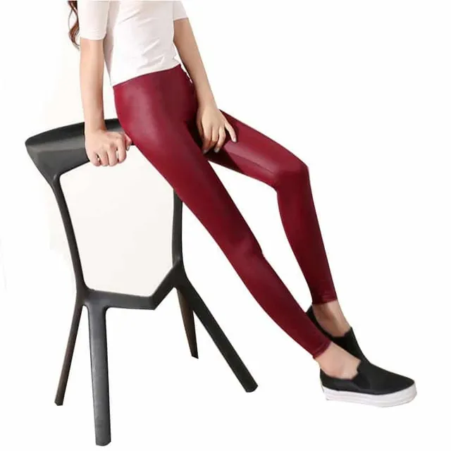 Leggings en faux cuir pour femmes