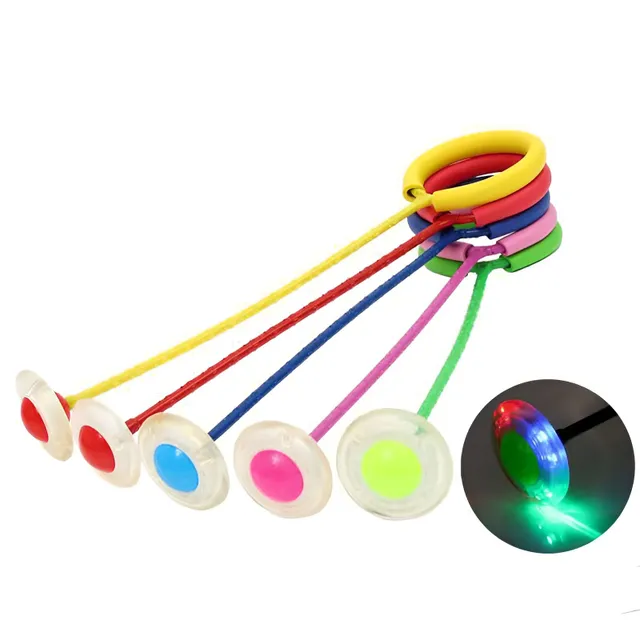 Bouncing ball on rope / outdoor LED toy FLASH