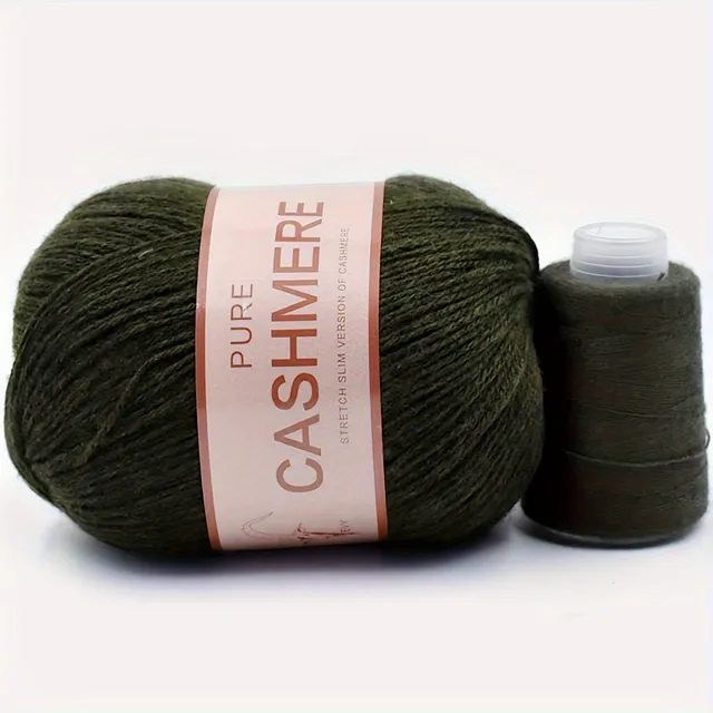 Beautiful 98% cashmere yarn for hand knitting and crochet - soft and suitable for machines - ball for scarves, sweaters and more