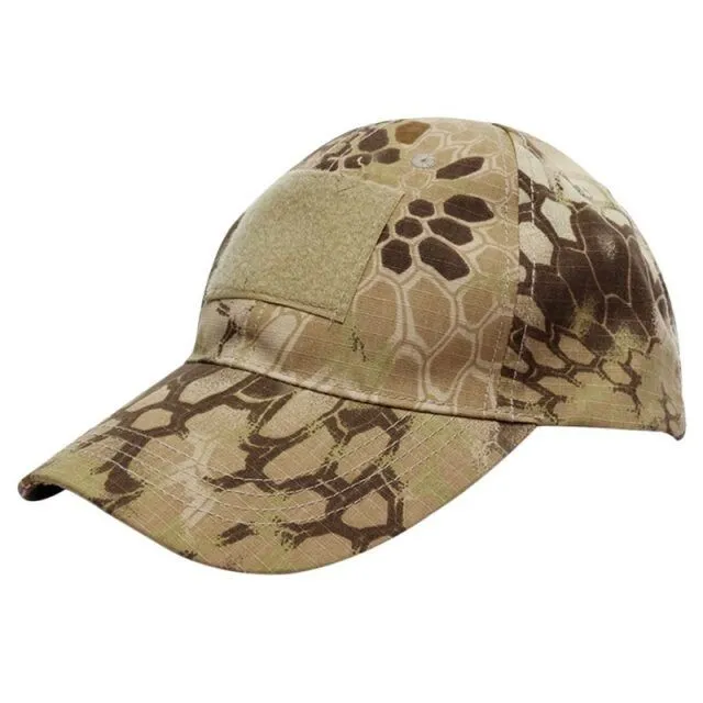 Military camouflage cap with Velcro