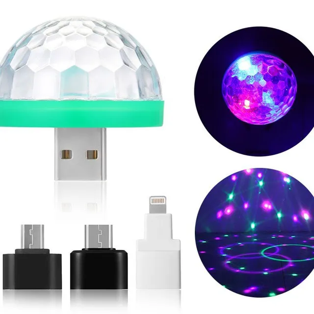 Lumină disco LED USB pentru smartphone-uri