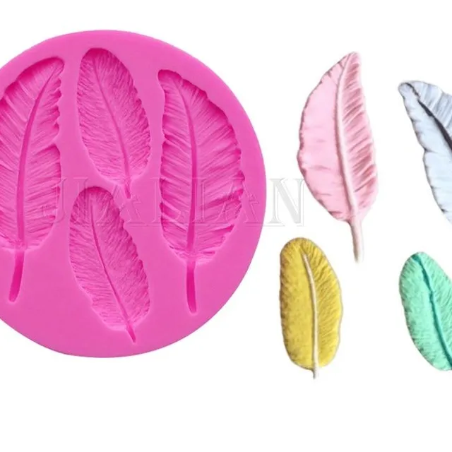 Silicone mould - feathers