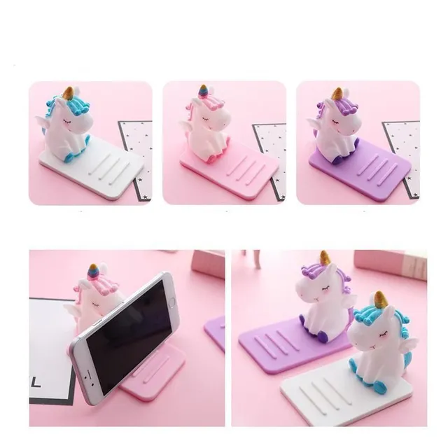 Cute unicorn shaped mobile phone stand