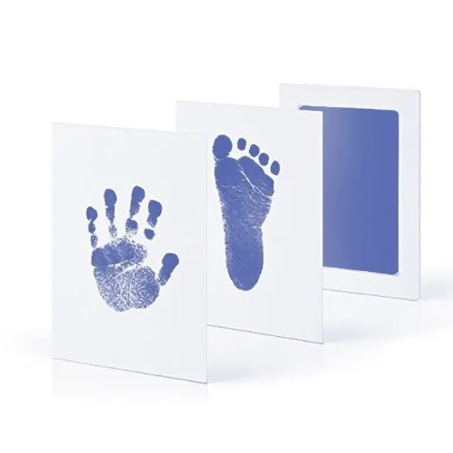 Plate for child's hand or footprint - multiple colours