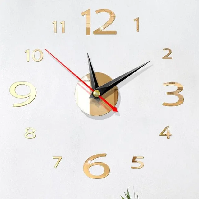 Stylish modern 3D clock 09