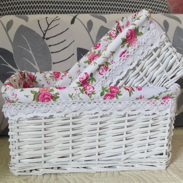 Wicker square rattan baskets