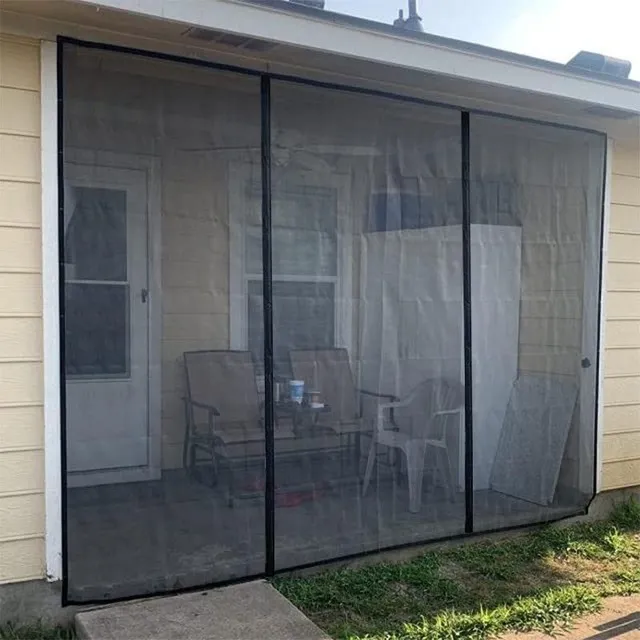 Net into window against insect with Velcro 205 x 220 cm Window net against mosquitoes on magnet Insect net on balcony door