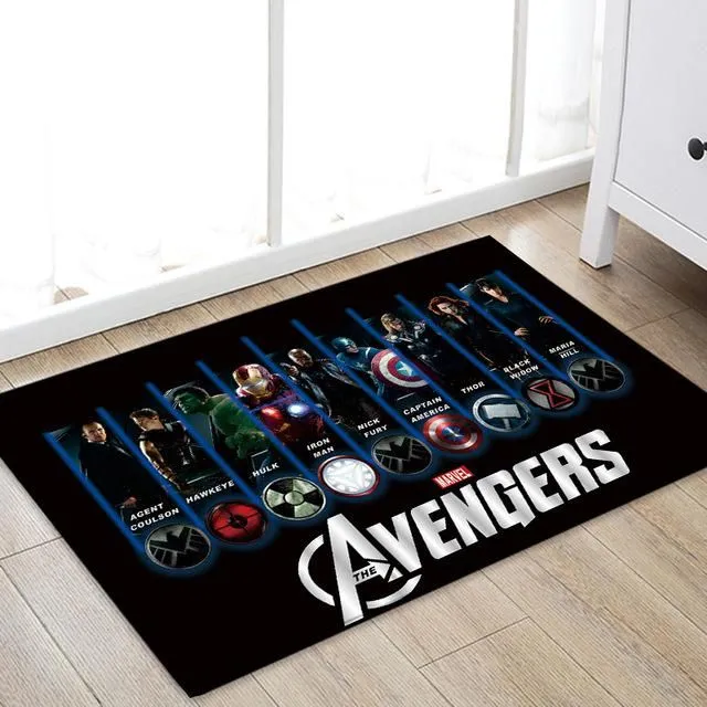 Mat with WorldHeroes motif.