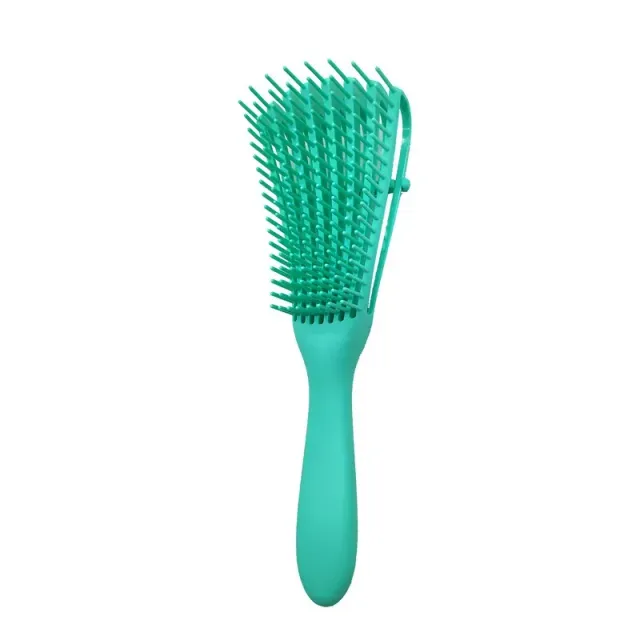 Hairbrush with hair massage head for curly hair