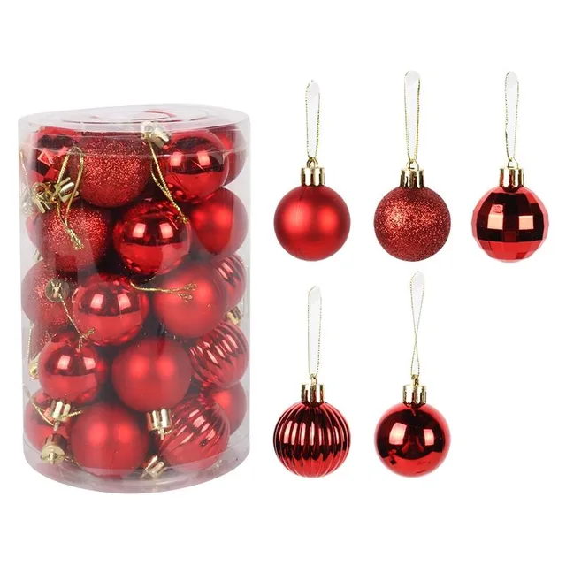 Set of Christmas decorations - different colours