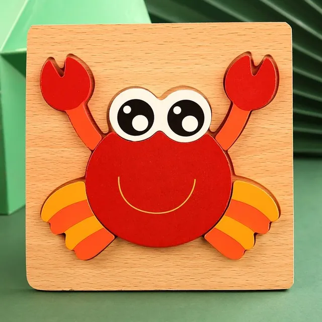 Children's wooden numbered puzzles in different shapes Antonio