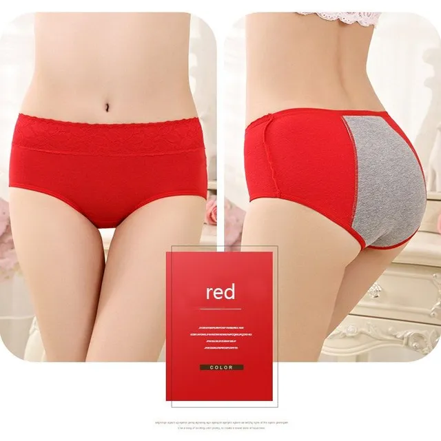 Seamless high waisted menstrual panties