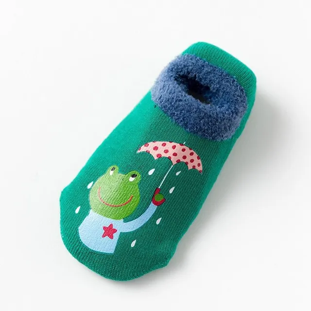 Detské bavlnené protišmykové ponožky 15 s