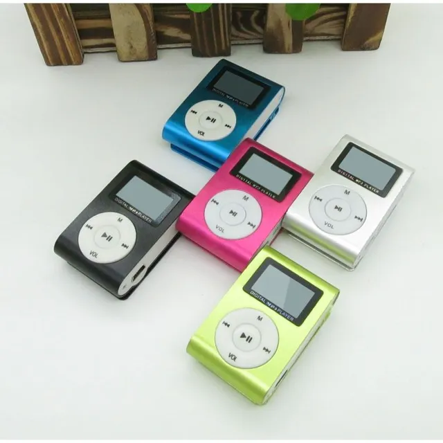 MP3 player + căști + cablu USB - 5 culori