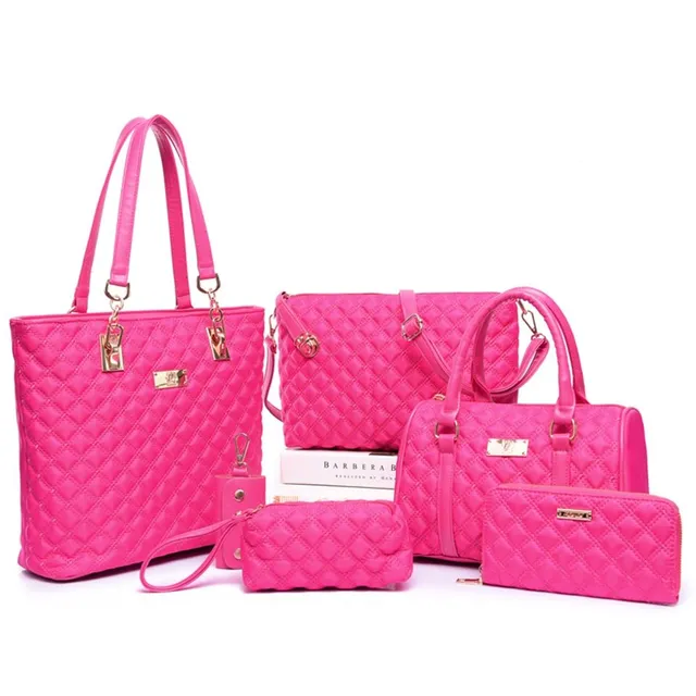 Large set of ladies handbags