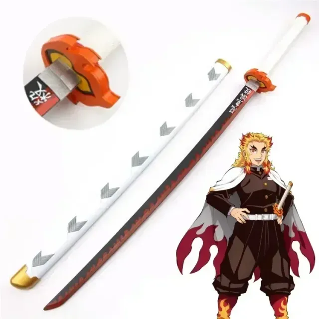 Katana din plastic potrivită pentru expoziție în stilul anime Demon Slayer - diverse tipuri