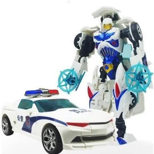 Model auta Transformers white-car